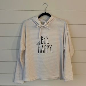 Rae Dunn Be Happy Hoodie. M